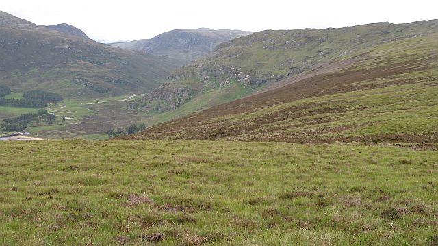 Moorland slopes above Loch Glass