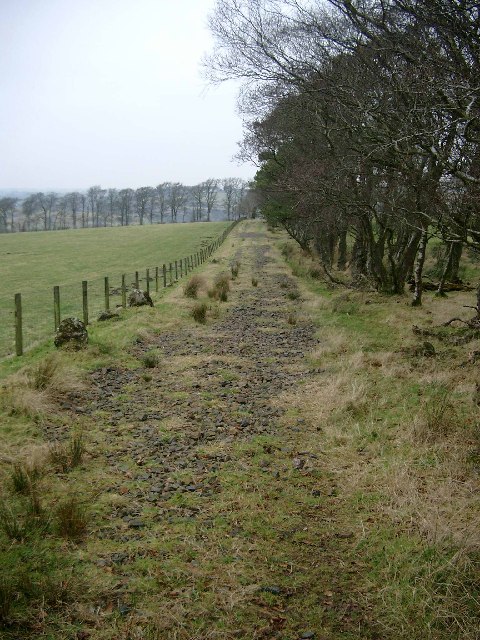 Track leading to Overhall and Tweediemill