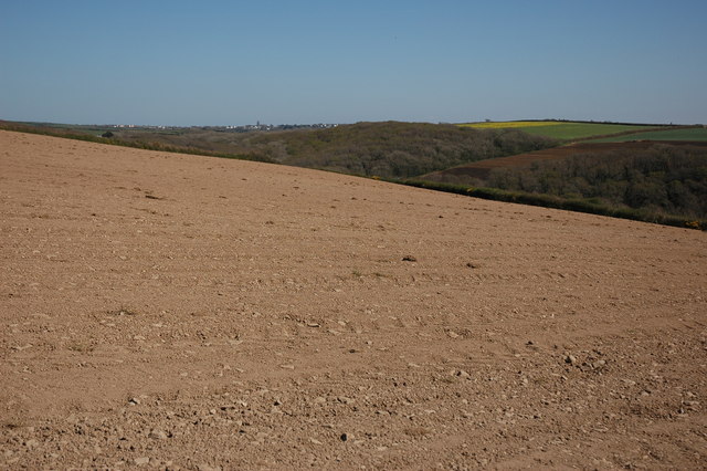 Ploughed field near Woodford