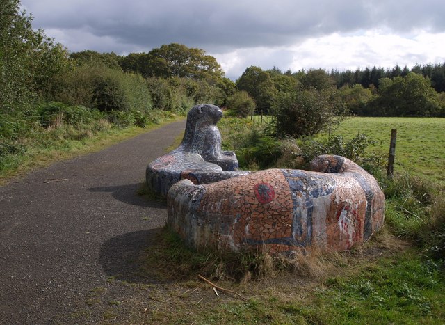 Otter seats, Tarka Trail