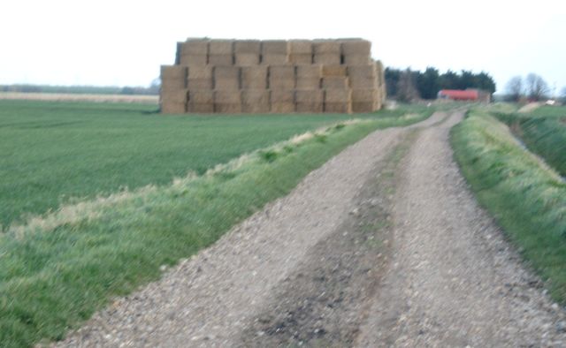 Only the second largest straw bale stack in the area