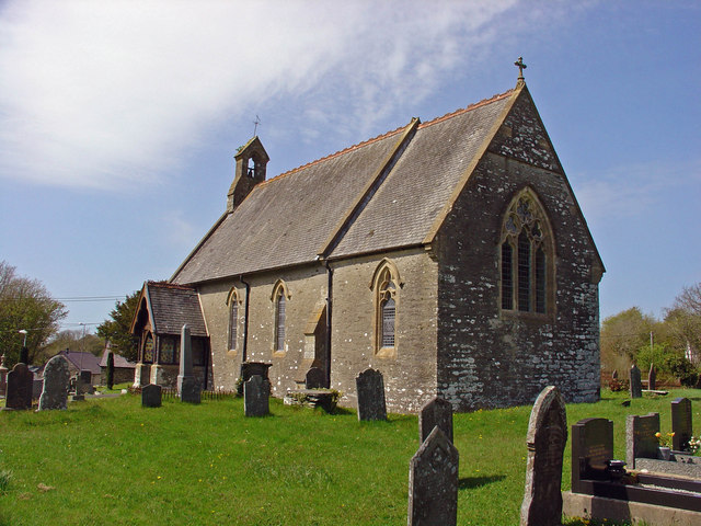 Parish Church, Eglwyswrw: view from southeast