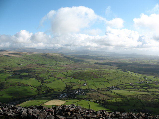 Eastwards over Tre'r Ceiri ramparts
